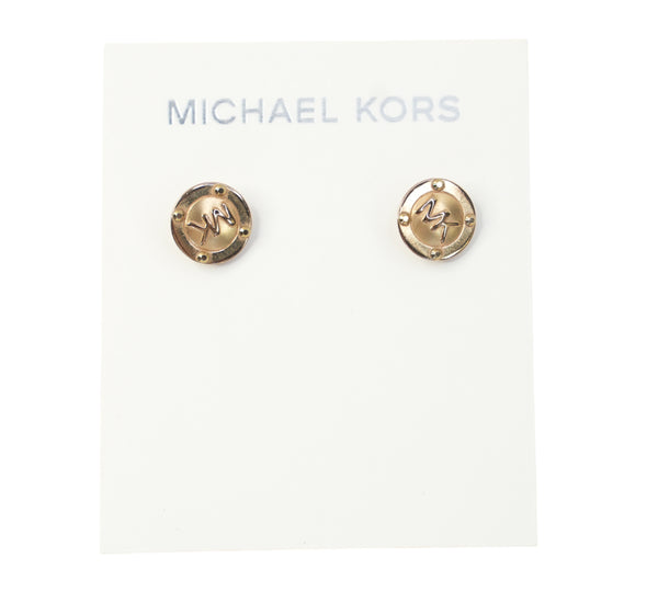 Heritage Logo Button Stud Earrings