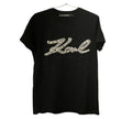 Women's Bouclé Karl Signature T-Shirt Size - S