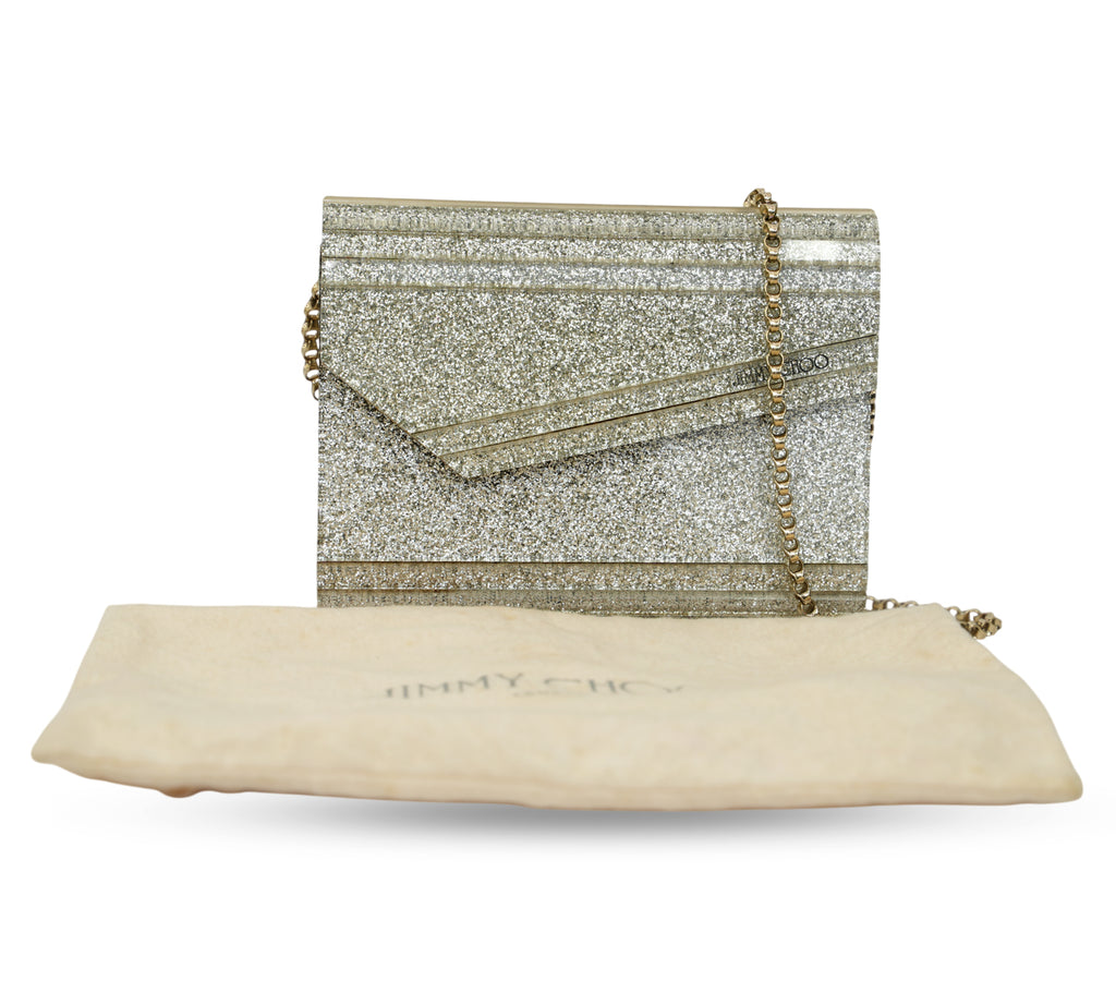 Candy Silver Glitter Acrylic Clutch Bag