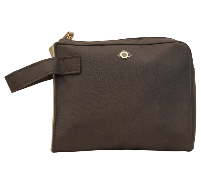 Chocolate Brown Amenity Pouch