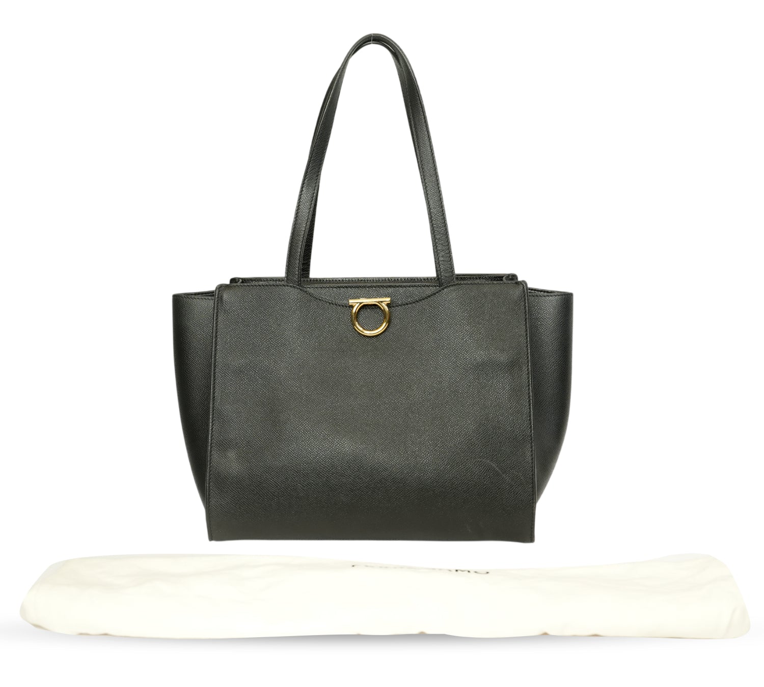 Black Gemini Gancini Medium Tote Bag