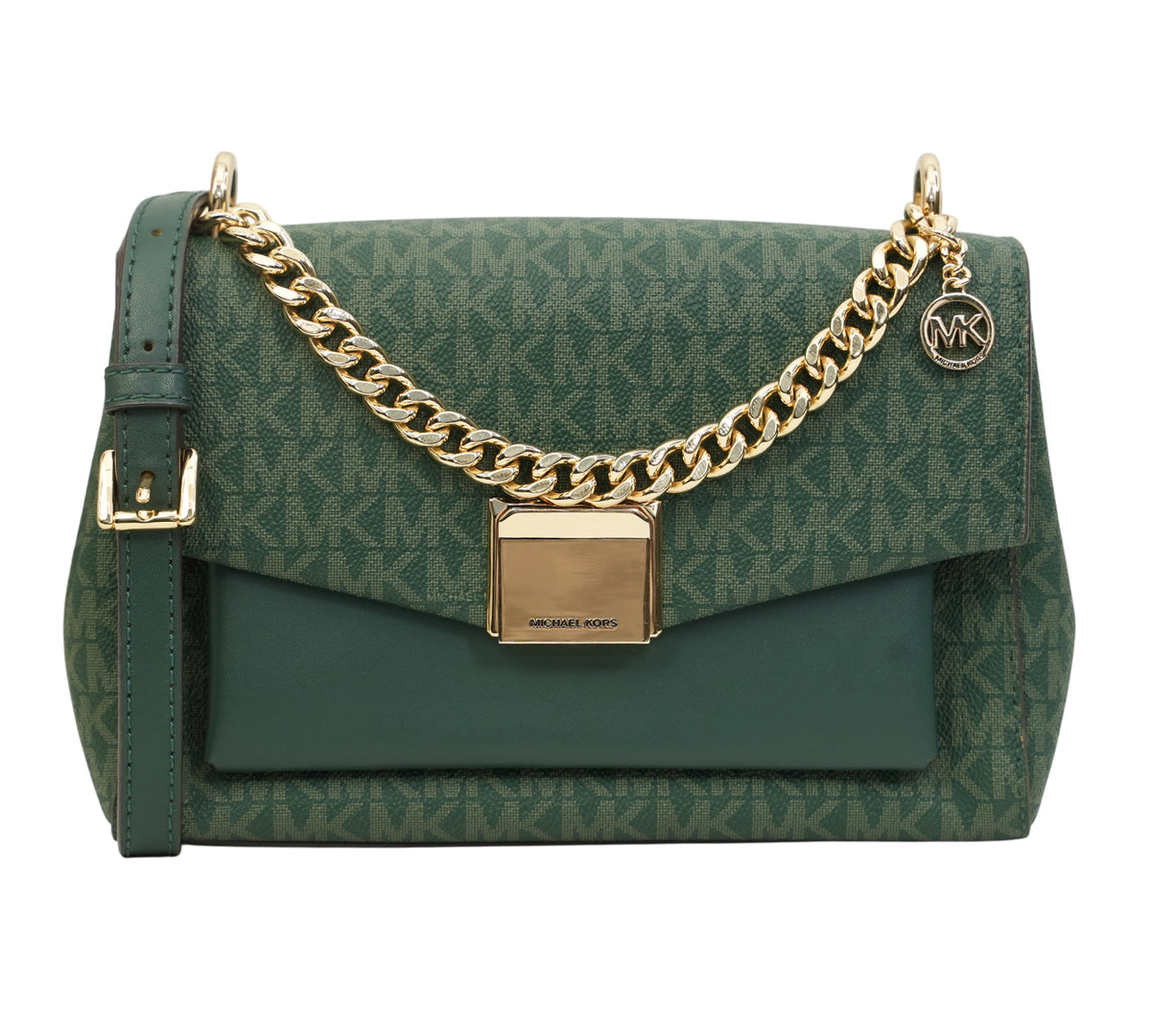 Michael Kors Lita Medium Two-Tone Logo Crossbody Bag