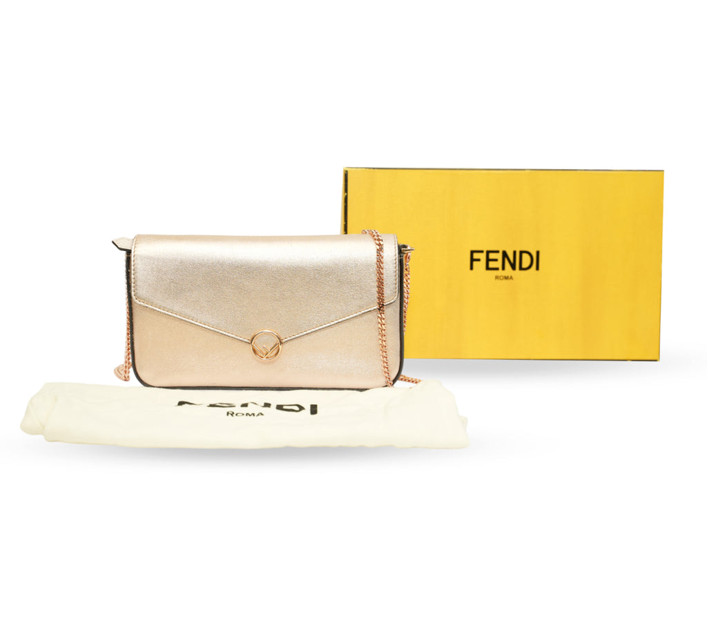 Rose Gold Envelope Wallet On Chain