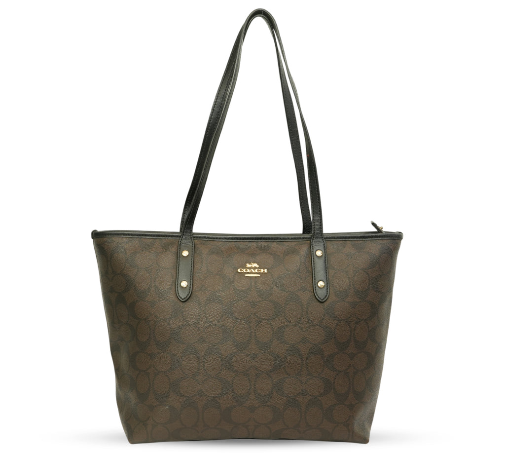 Signature Canvas City Zip Tote