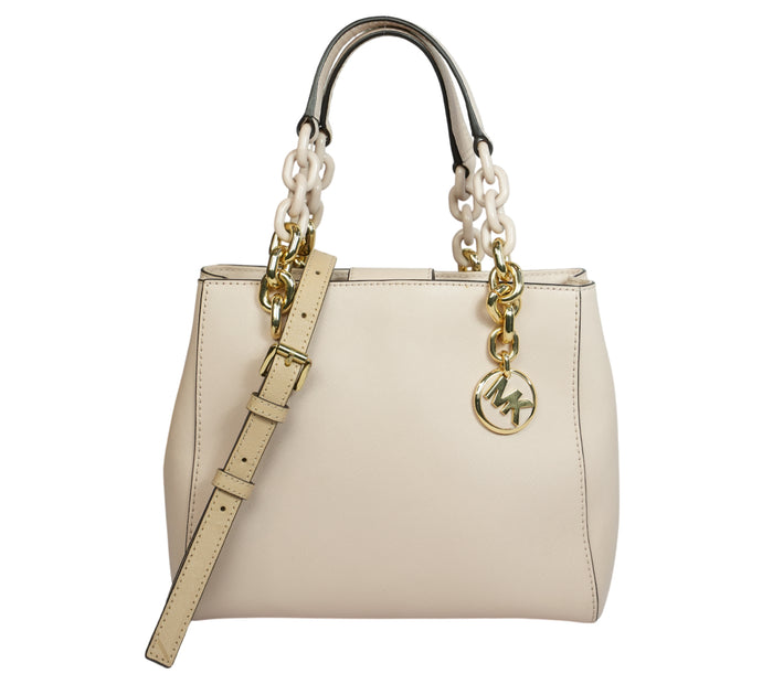 Soft Pink Cynthia Medium Saffiano Leather Satchel