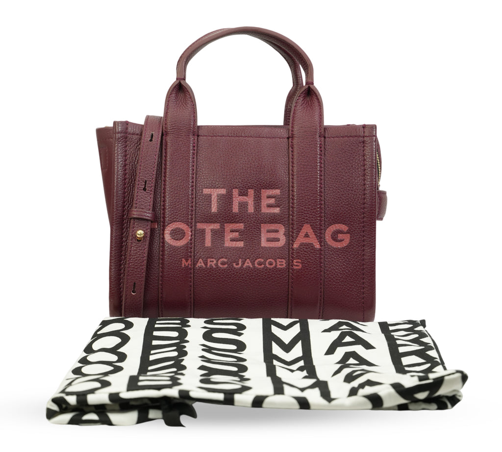 Cherry Leather Small Tote Bag