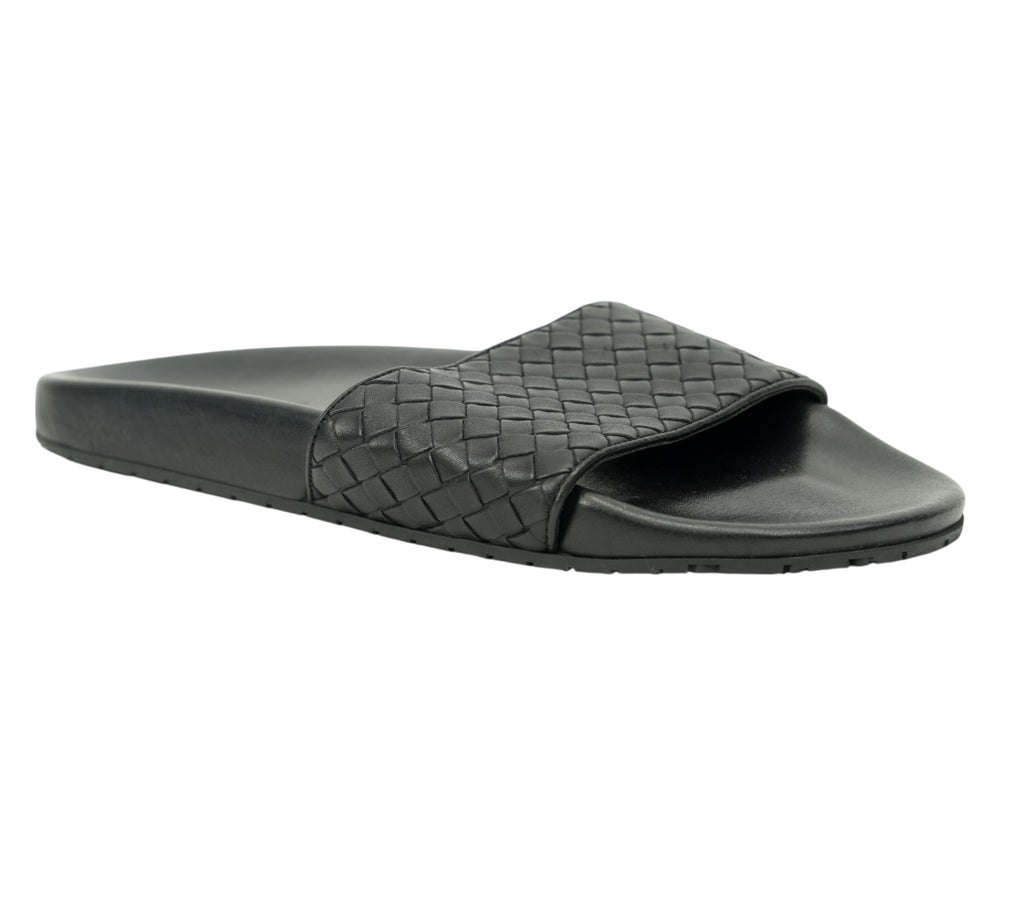 Lake Intrecciato Leather Slides Size 41 - Eur