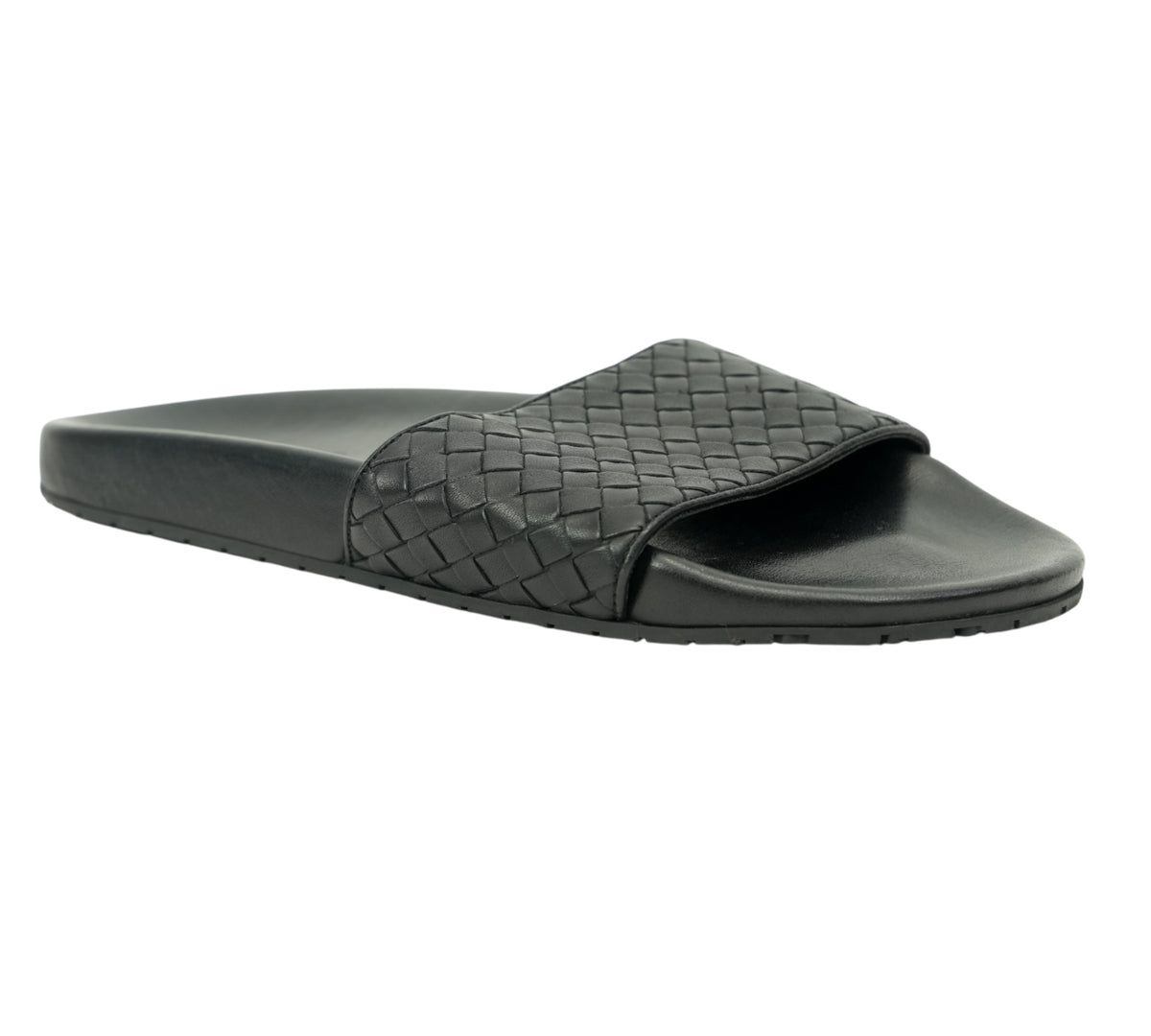 Bottega Veneta  Lake Intrecciato Leather Slides Size 41 - Eur