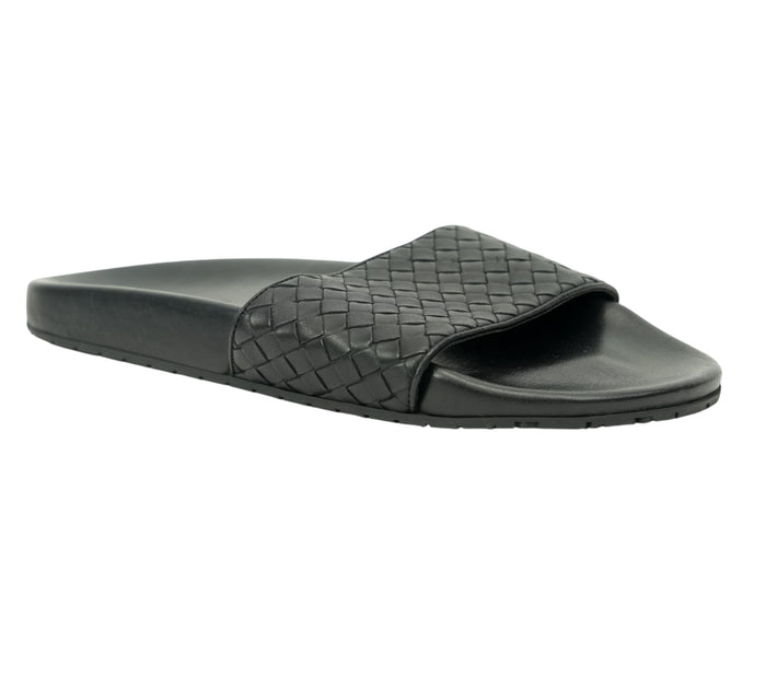 Lake Intrecciato Leather Slides Size 41 - Eur