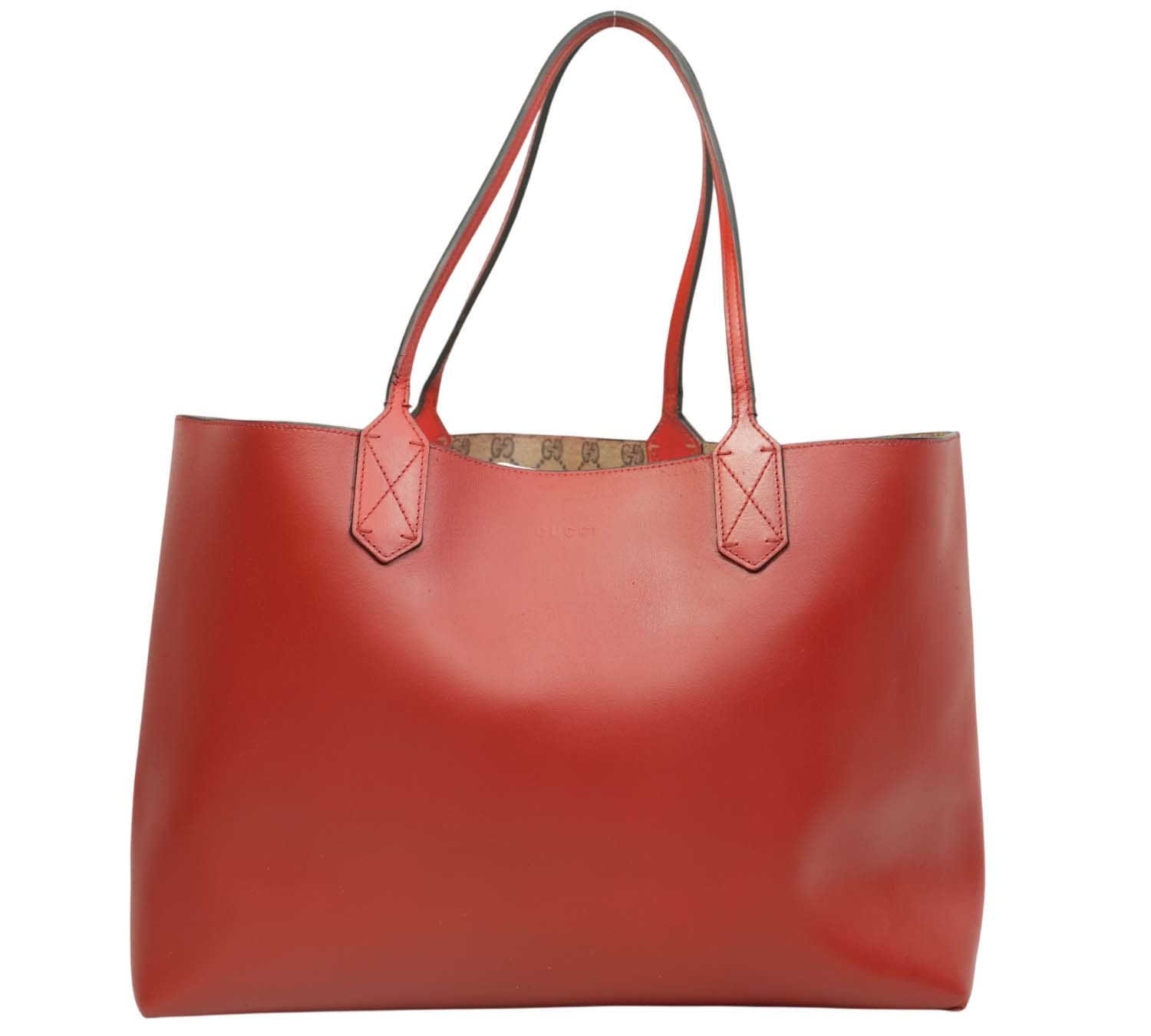 Red GG Supreme Reversible Tote Bag