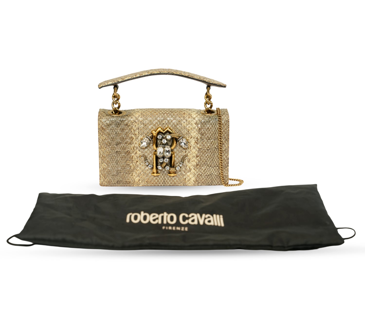 Python-Print "Mirror Snake" Shoulder Bag