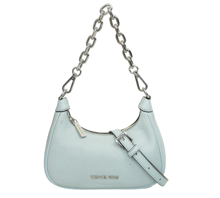 Pale Blue Cora Mini Zip Pouchette