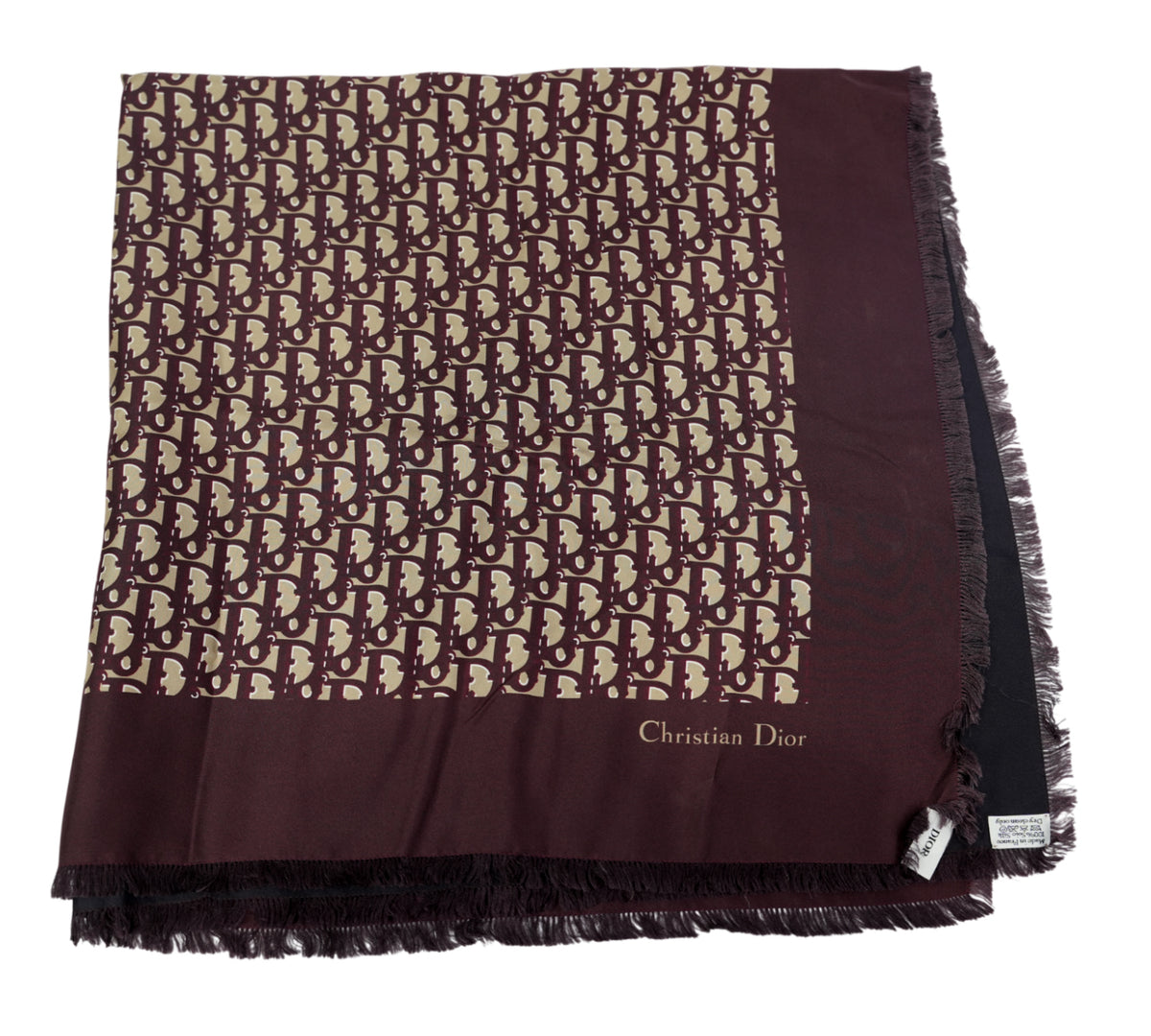 Christian Dior Diortwin Reversible Oblique Silk Scarf