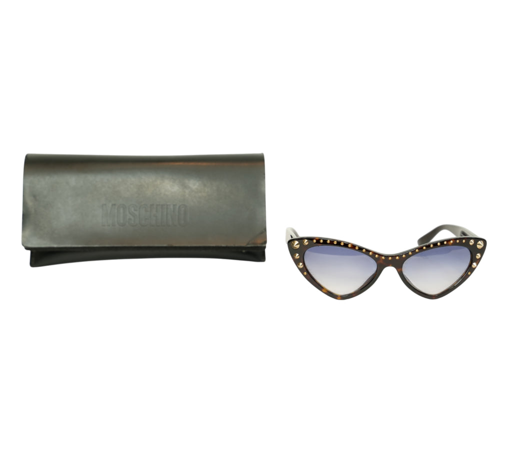 Embellished Full-Rim Cat-Eye Sunglasses