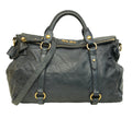 Vitello Lux Bow Satchel Bag