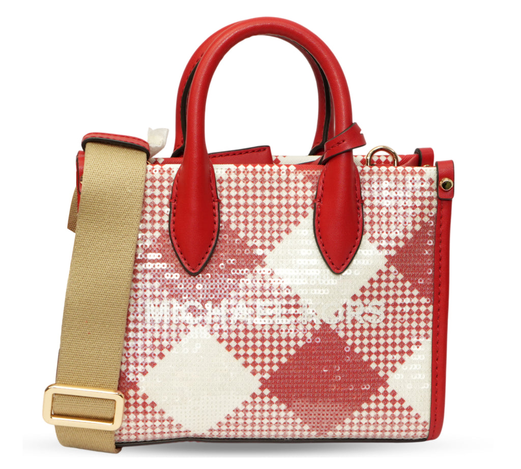 Mirella Extra-Small Sequined Shopper Crossbody Bag