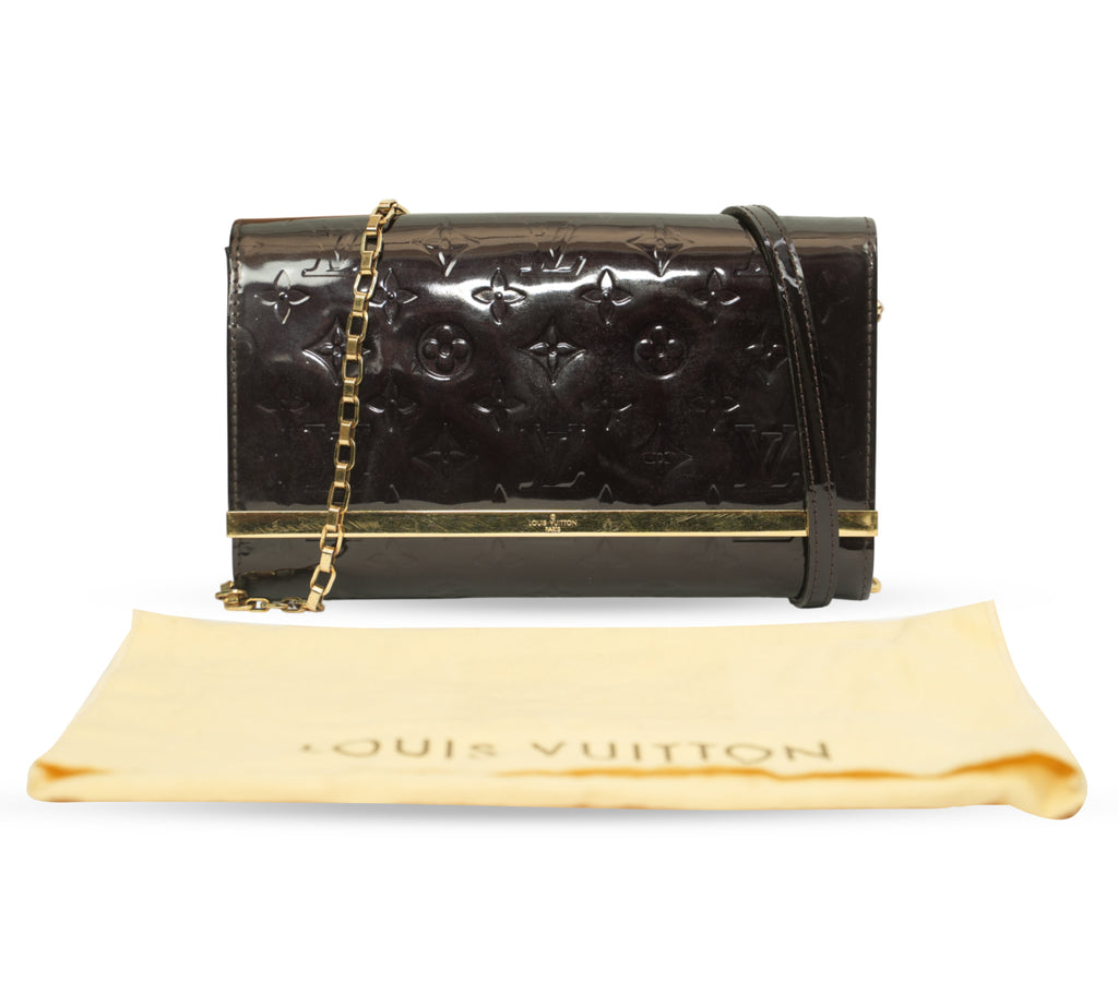 Amarante Monogram Vernis Ana Clutch