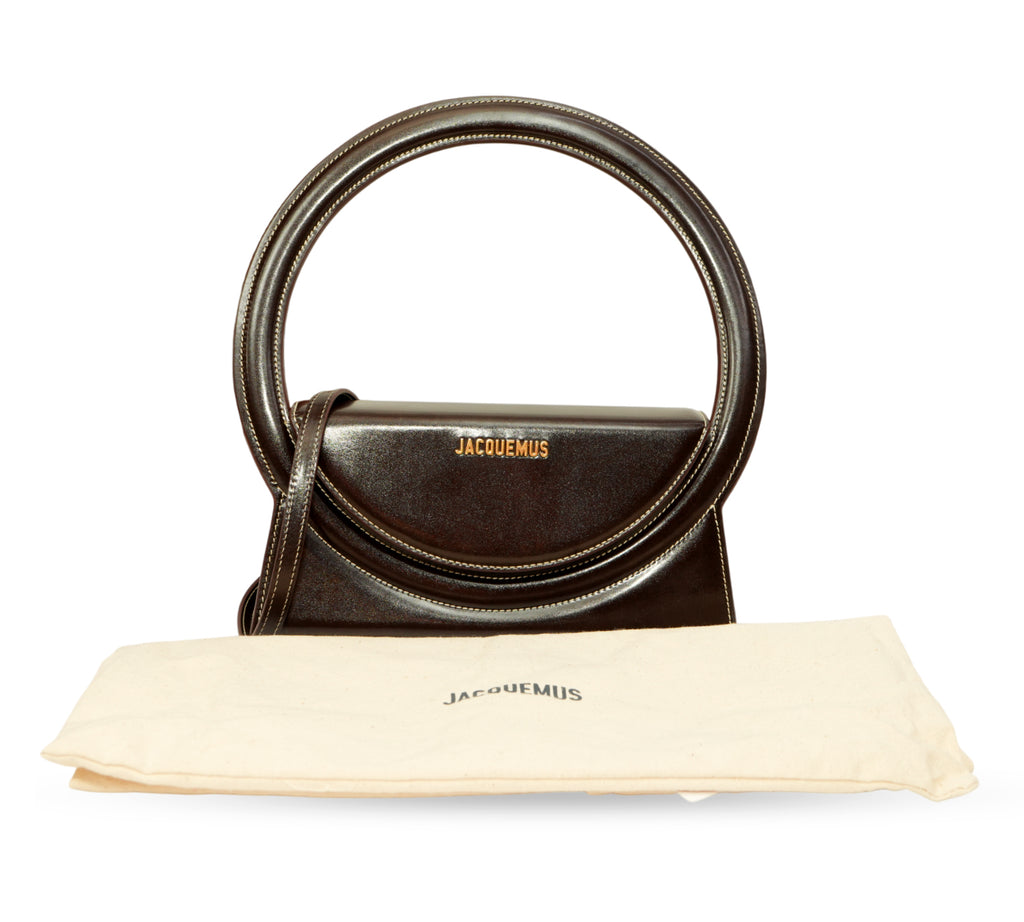 Dark Brown Le Sac Rond Circle Purse