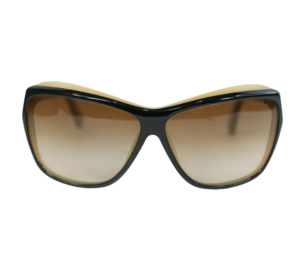Two-Tone Oversized Sunglasses