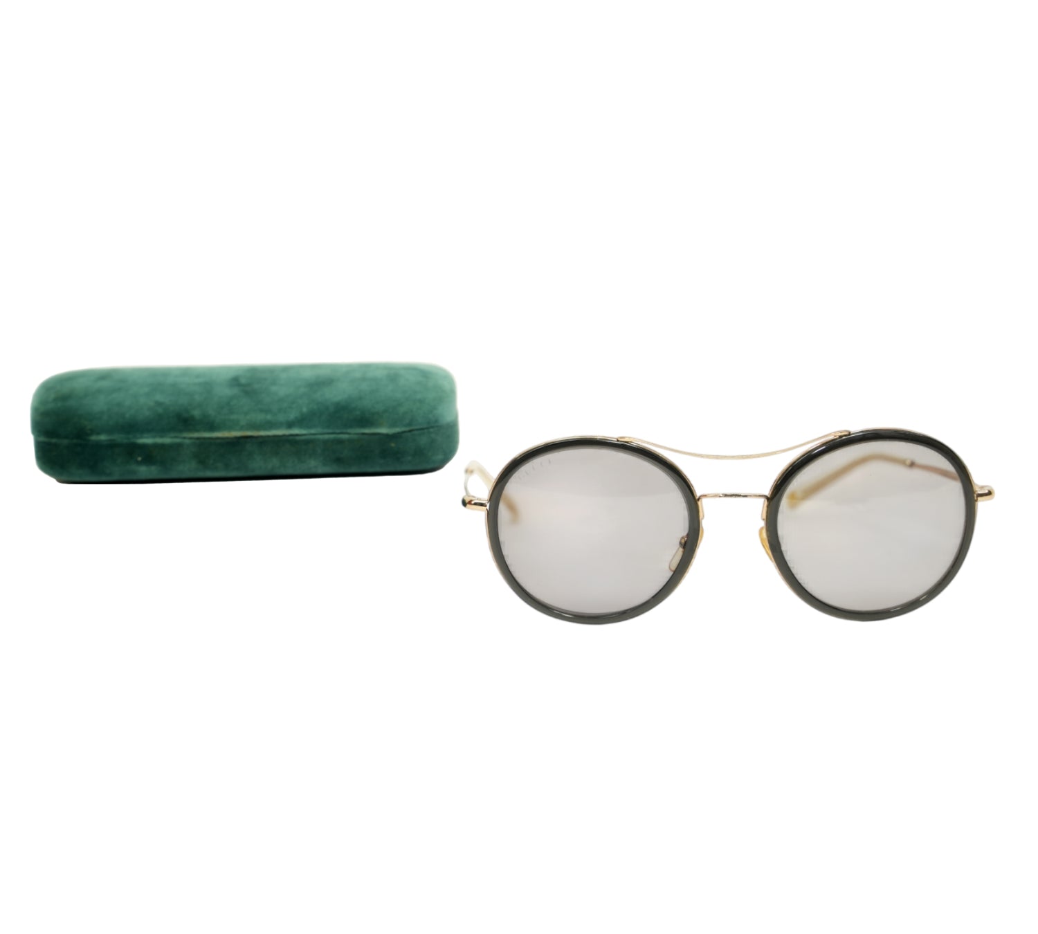 Dark Grey Round Sunglasses