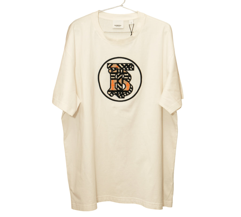 Circle TB Monogram Applique Cotton T-Shirt Size - SP