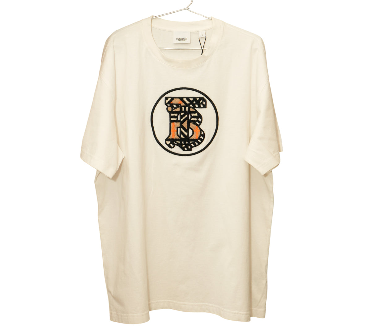 Burberry  Circle TB Monogram Applique Cotton T-Shirt Size - SP