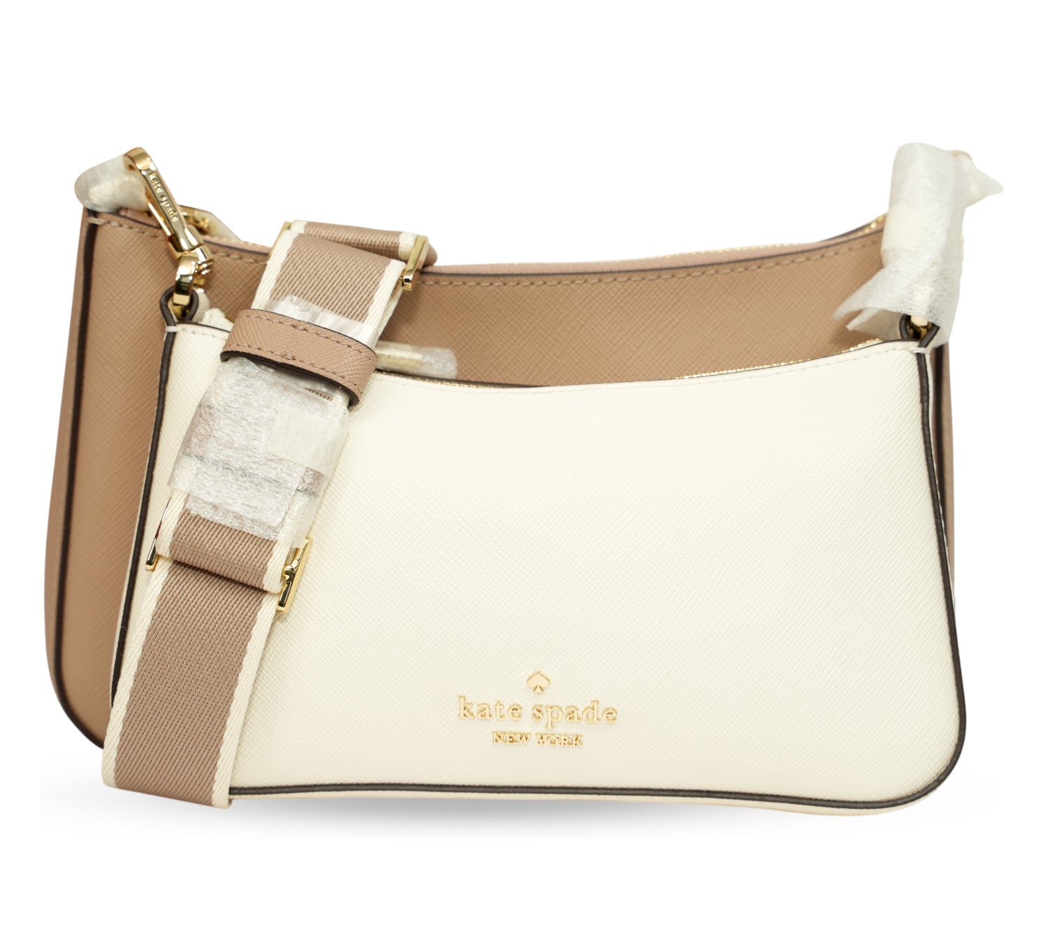 Duet Colorblock Saffiano Leather Small Crossbody