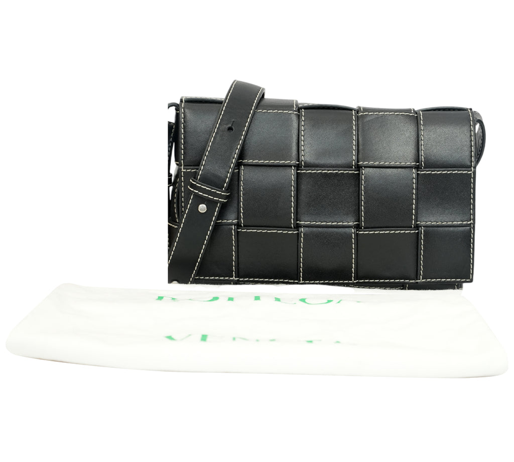 Black Cassette Crossbody Bag