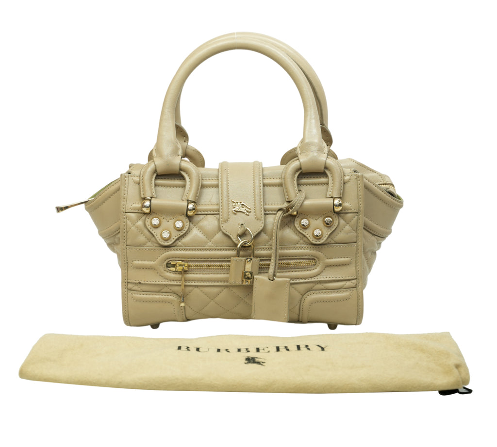Quilted Leather Small Manor Bag
