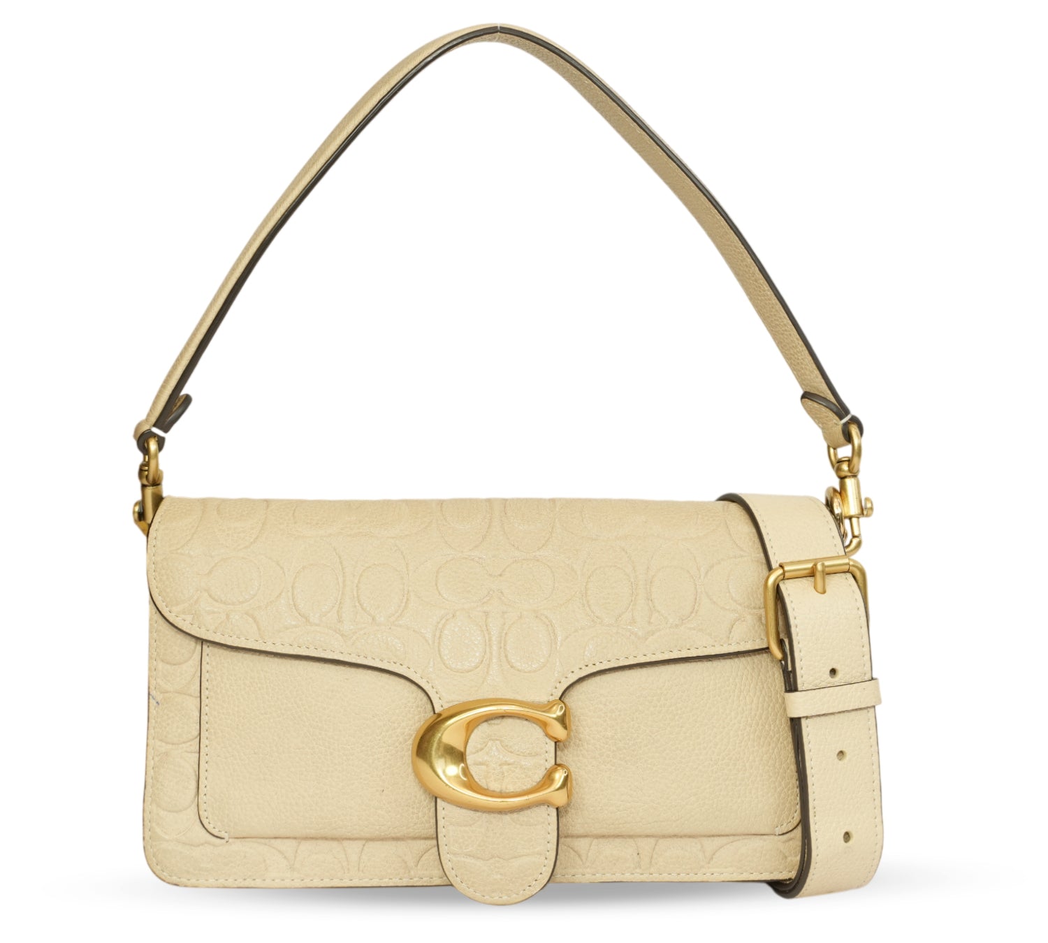 Ivory Signature Leather Tabby Shoulder Bag