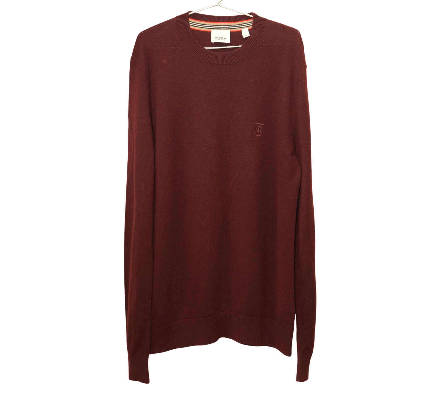 Burberry  TB Monogram Embroidered Cashmere Sweater Size - SP