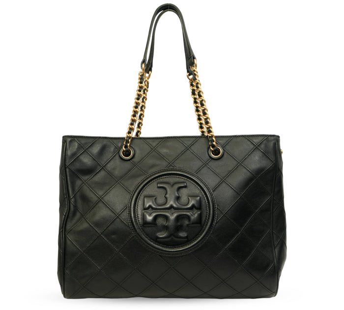 Black Fleming Soft Chain Large Tote