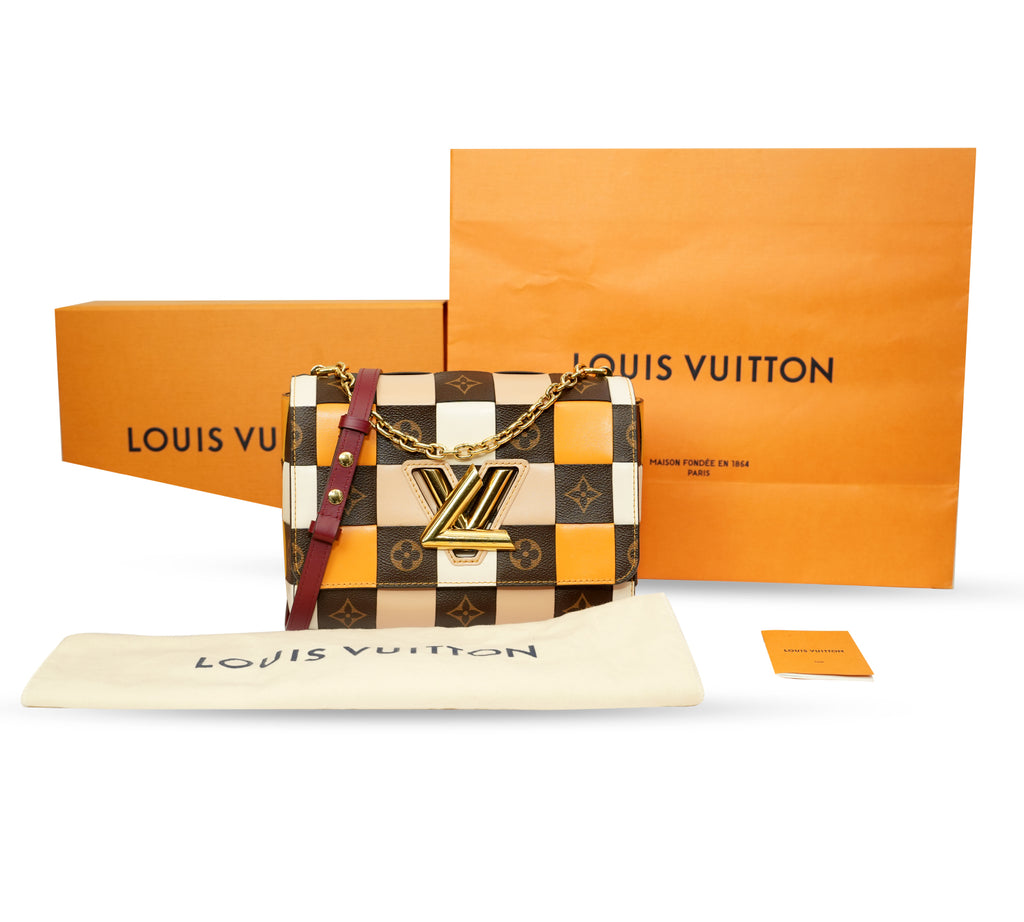 Monogram Check Twist MM Bag