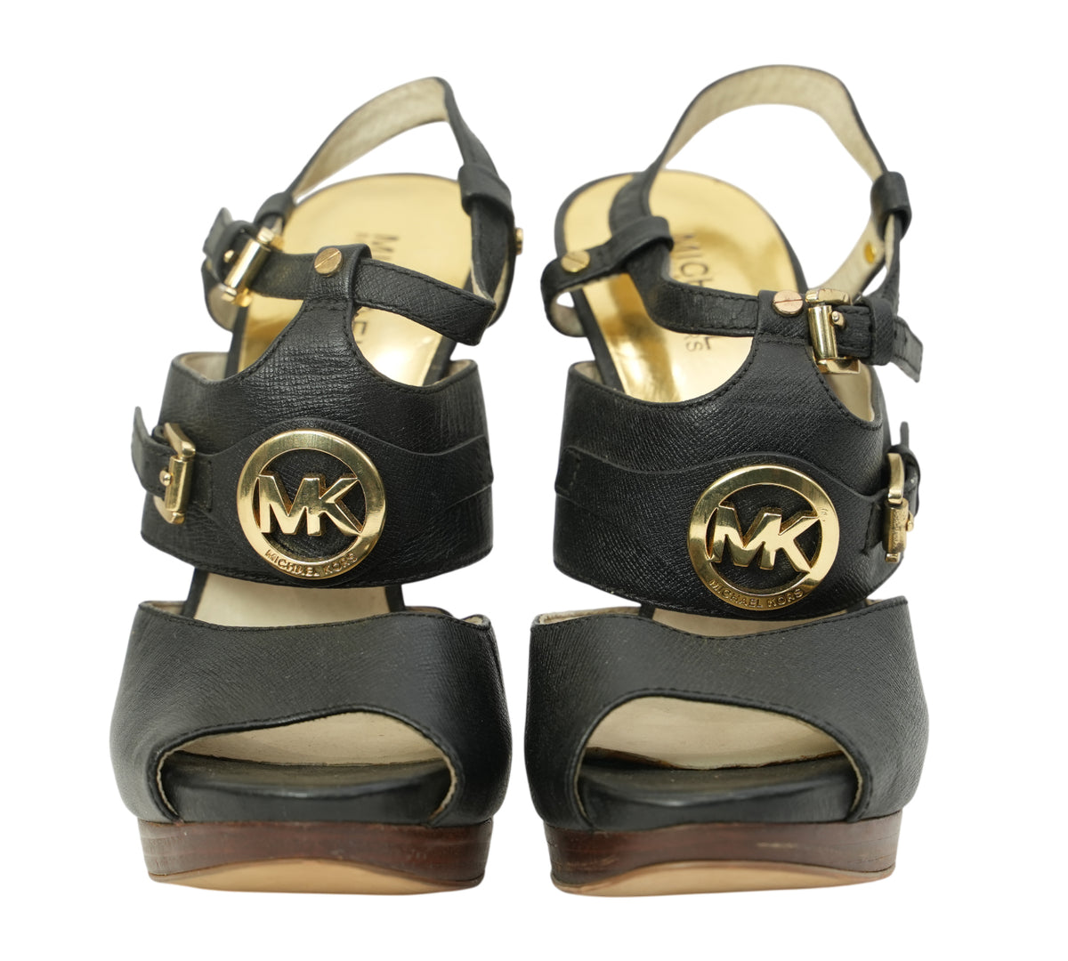 Michael Kors Black Mackenzie Sandals Size - 8.5 M