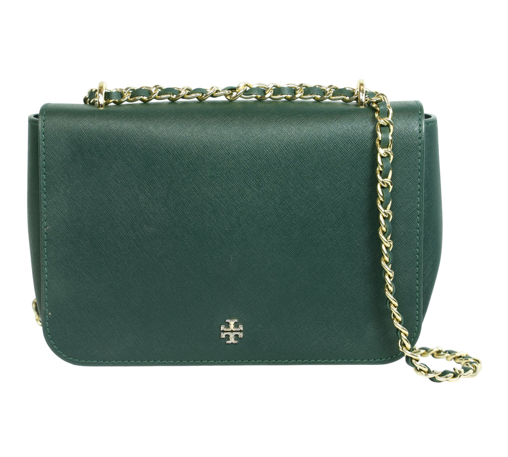 Emerald Green Emerson Small Flap Adjustable Shoulder Bag