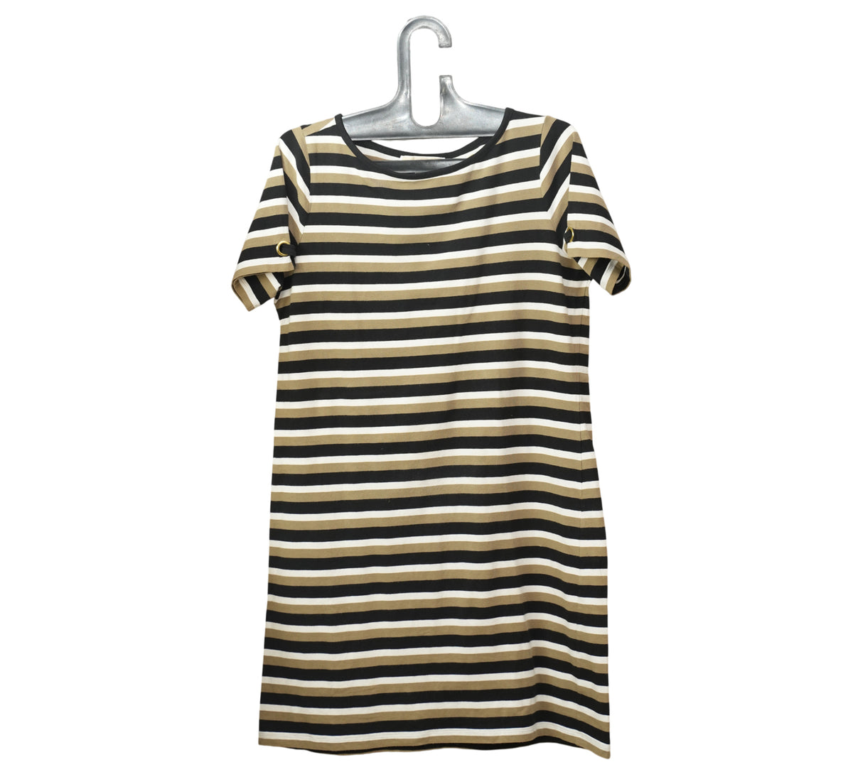 Michael Kors Multi-Stripe Short-Sleeve T-Shirt Dress Size - M