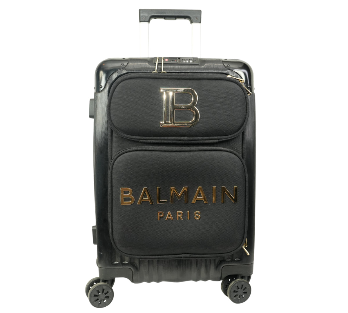 Balmain  Paris Hardshell Spinner Cabin Suitcase