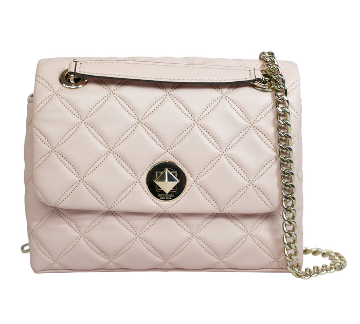 Rose Smoke Natalia Small Flap Crossbody Bag