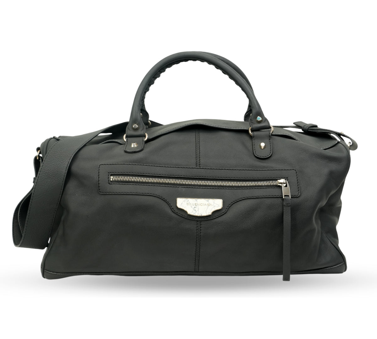Balenciaga  Black Squash Boston Bag