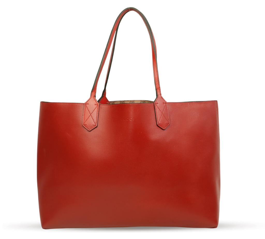 Red GG Supreme Reversible Tote Bag