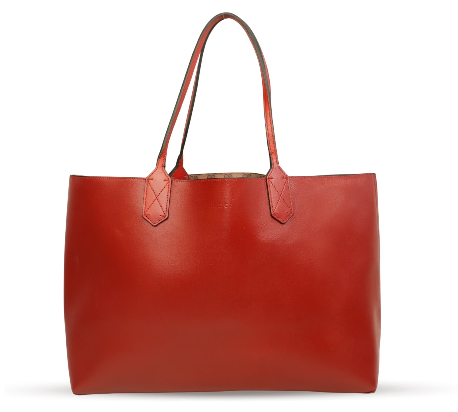 Red GG Supreme Reversible Tote Bag