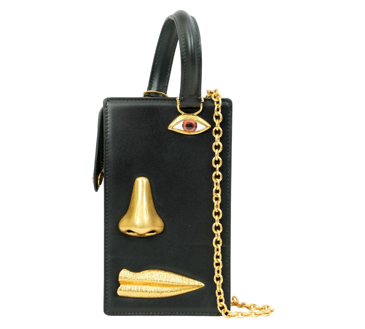 Schiaparelli Black Anatomy Jewelry Bag