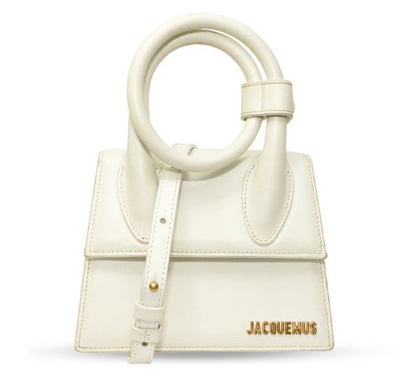 White Le Chiquito Noeud Bag