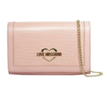 Pink Mock Croc Heart Logo Sling
