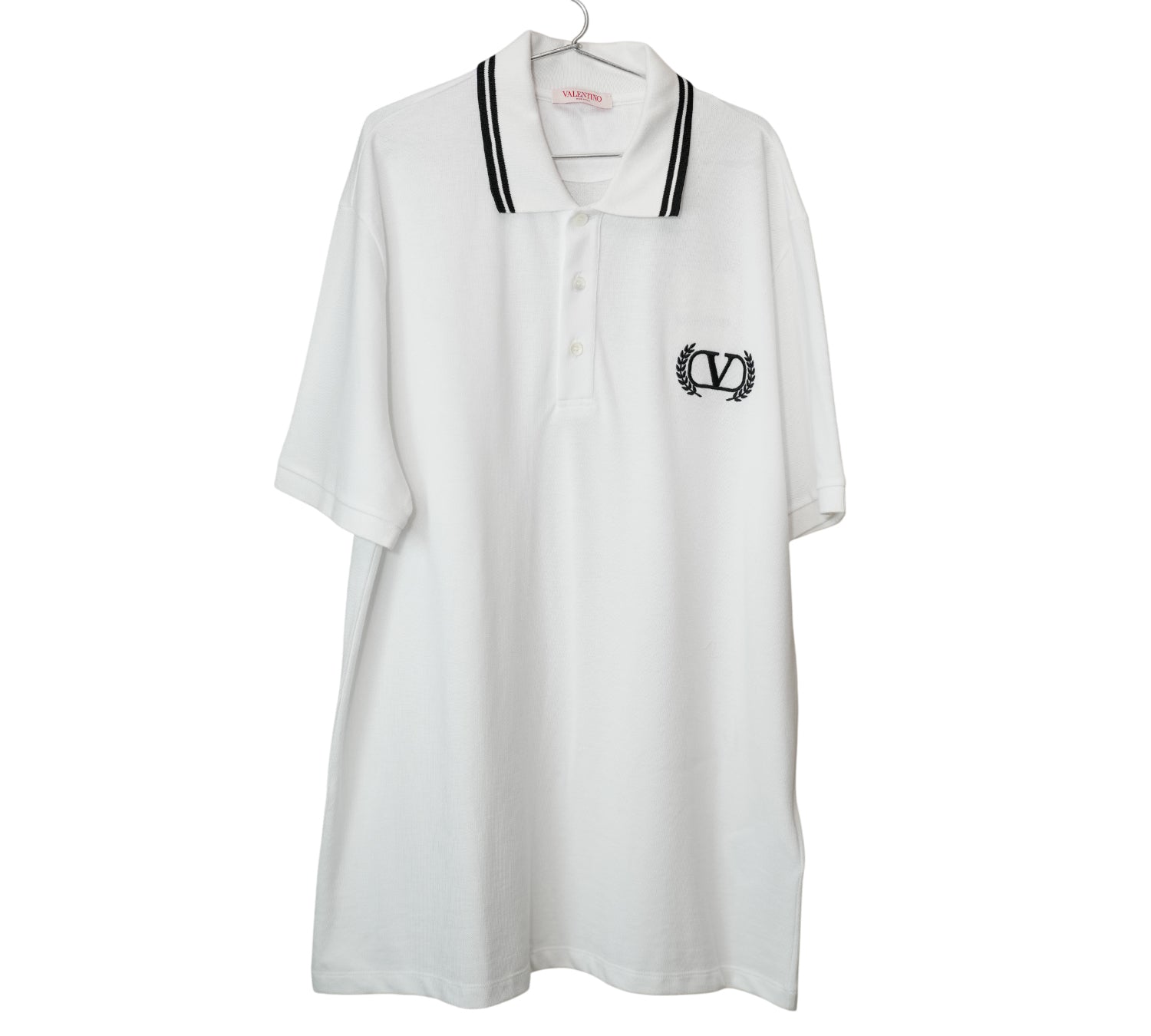 VLogo Laurel Wreath Cotton-Piqué Polo Shirt Size - XL