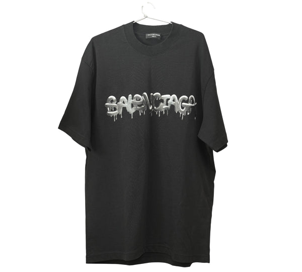 Black Slime Logo Printed T-Shirt Size - S