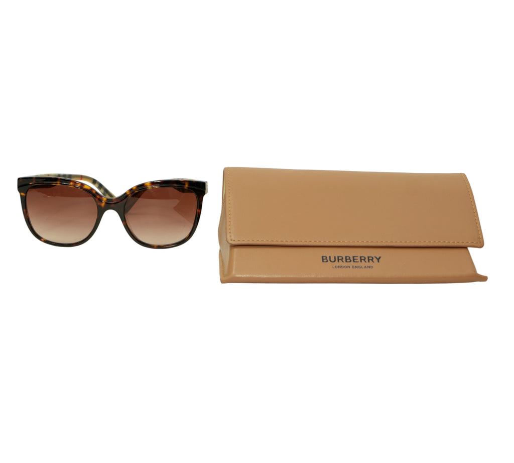 Check-Temple Square Butterfly Sunglasses