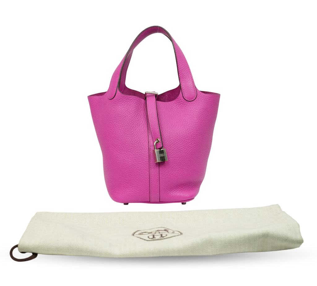 Pink Picotin Lock 18 Bag