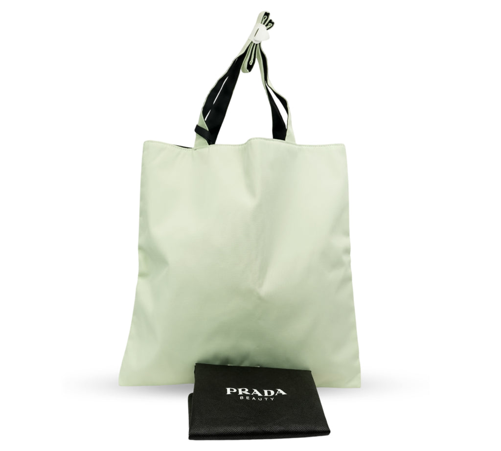 Reversible Nylon Tote Bag With Removable Pouch