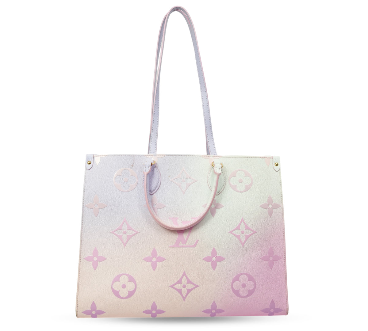  Louis Vuitton Limited Edition Sunrise Pastel Monogram Canvas Onthego GM Tote Bag